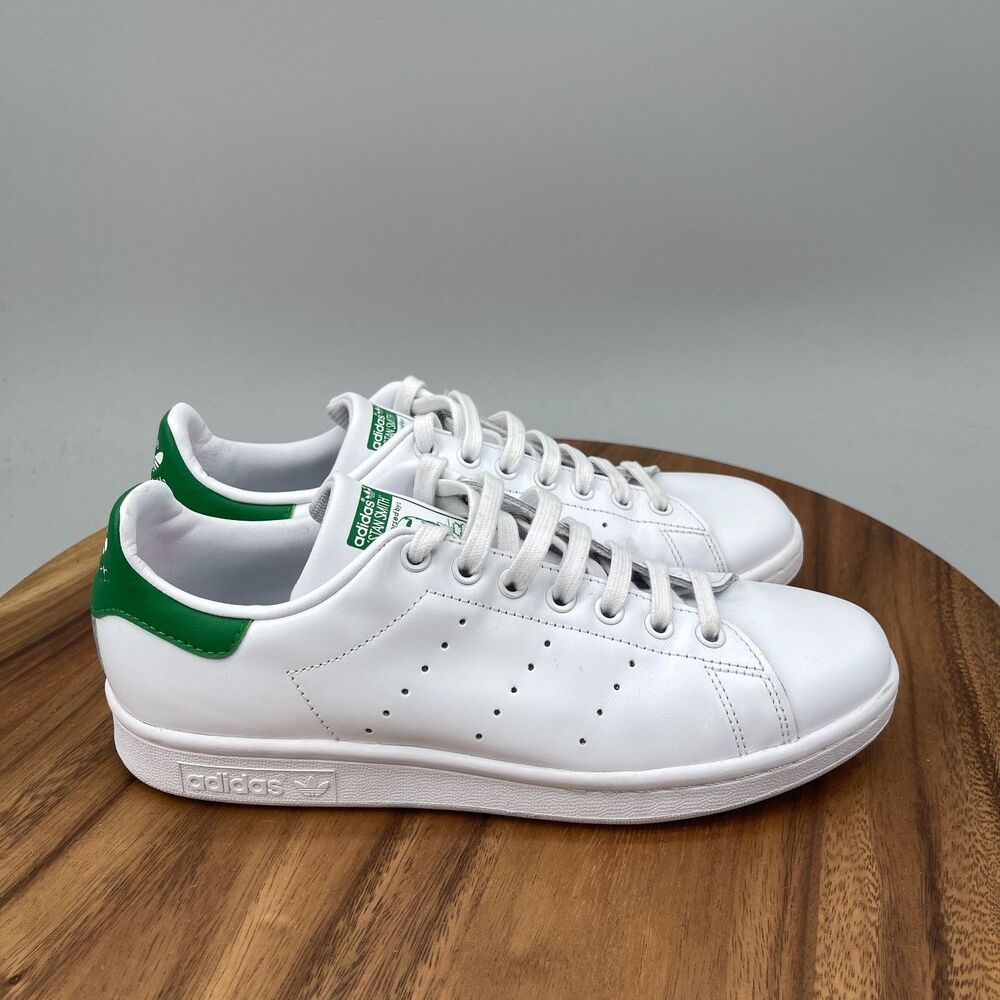 adidas Stan Smith Shoes Mens Size 7.5 White Leather Comfort Walking Sneakers